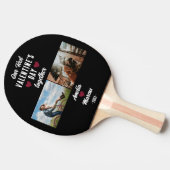 初バレンタインデーの開催2枚の写真 卓球ラケット (横)