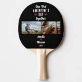 初バレンタインデーの開催2枚の写真 卓球ラケット (正面)