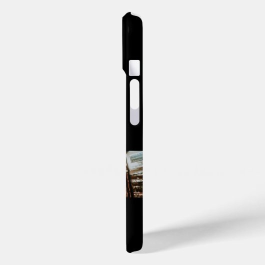 初バレンタインデーを一緒に2枚の写真ブラック Case-Mate iPhoneケース (裏面 / 左)