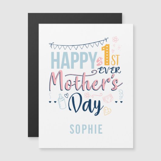 初パーソナライズされためての母の日1回目の母 (正面/裏面)