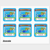初ブロックショットサッカーアワード スクエアシール (シート)