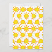 初モダン回のまわりに日誕生日 招待状 (裏面)