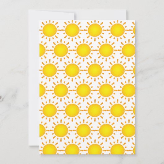 初モダン回のまわりに日誕生日 招待状 (裏面)