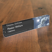 初代教会信じ牧師 デスクネームプレート (側面)