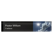 初代教会信じ牧師 デスクネームプレート (正面)