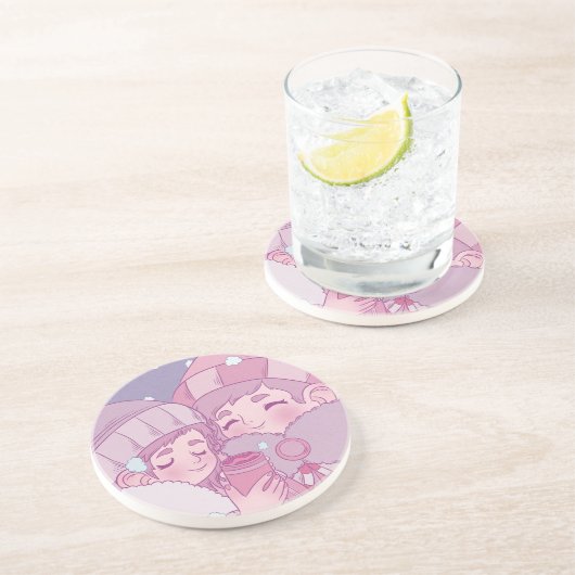 初冬の降雪 コースター (側面)