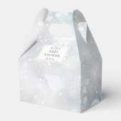 初冬エレガント雪の赤ちゃんシャワー フェイバーボックス (正面サイド)