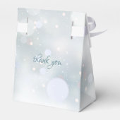 初冬スノーフレーク結婚式の引き出物ボックス フェイバーボックス (裏面サイド)