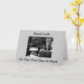 初出勤日頑張ってね カード (黄色い花)