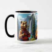 初動応援者への贈り物、クマの恋人と冒険 マグカップ (左)