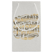 初単独飛行おめでとう スモールペーパーバッグ (裏面)