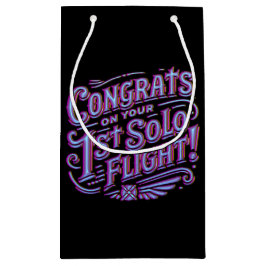 初単独飛行おめでとう スモールペーパーバッグ