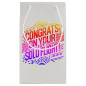 初単独飛行おめでとう スモールペーパーバッグ (裏面)