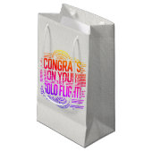 初単独飛行おめでとう スモールペーパーバッグ (正面アングル)