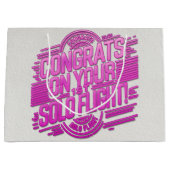 初単独飛行おめでとう ラージペーパーバッグ (正面)