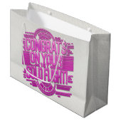 初単独飛行おめでとう ラージペーパーバッグ (正面アングル)