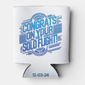 初単独飛行おめでとう 缶クーラー (正面)