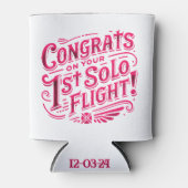 初単独飛行おめでとう 缶クーラー (正面)