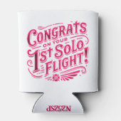初単独飛行おめでとう 缶クーラー (裏面)