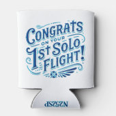 初単独飛行おめでとう 缶クーラー (裏面)