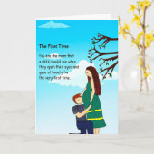 初回のグリーティングカード カード (黄色い花)