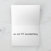 ****初回の記念日に、米国**に乾杯** カード (内部)