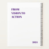 初夏のあじさいテーマのプランナー プランナー手帳 (裏面)