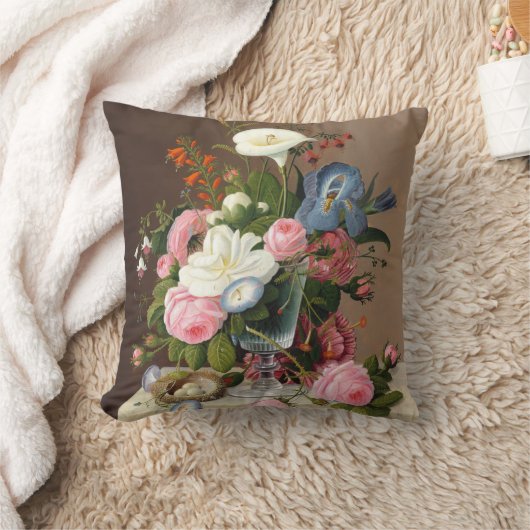 初夏の花， Severin Roesen クッション (ブランケット)