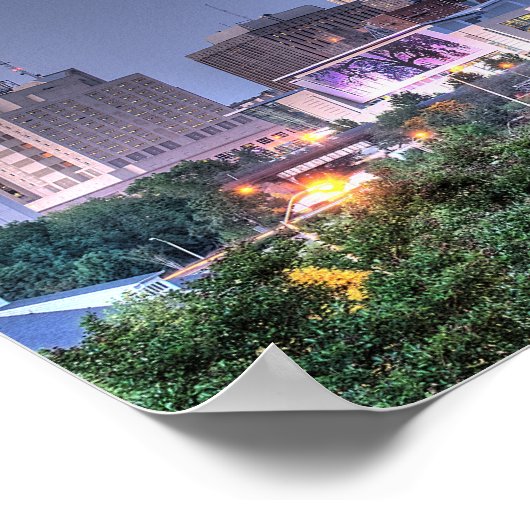 初夏夕べ – ノースカロライナ州ローリー ポスター (角)