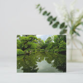 初夏日本のの池 ポストカード (スタンド正面)