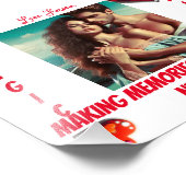 初夜の至福: 愛の永遠の壁画 フォトプリント            (角)