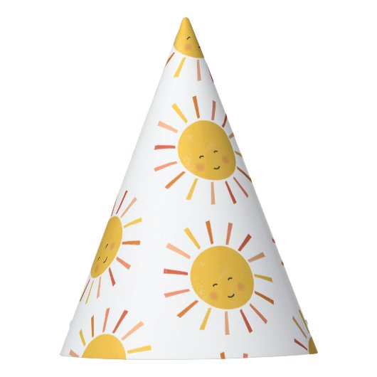 初太陽一周 こども 1歳の誕生日 パーティーハット (正面)
