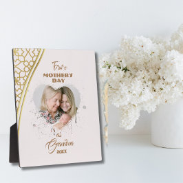 初孫の誕生日に最適な写真立て - おばあちゃんの最初の母の日 フォトプラーク