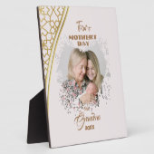 初孫の誕生日に最適な写真立て - おばあちゃんの最初の母の日 フォトプラーク (側面)