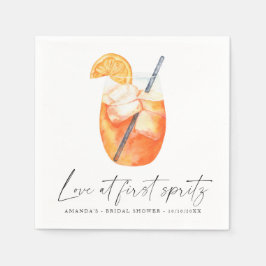 初対面のスパッツィで恋に落ちる ブライダルシャワー スタンダードカクテルナプキン