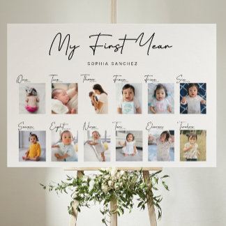 初年度のフォトコラージュ フォトプリント           