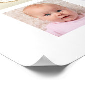 初年度のベビー名12フォトコラージポスター ポスター (角)