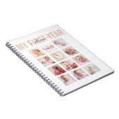 初年度のベビー名12フォトコラージュ ノートブック (右側)