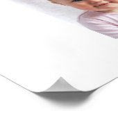 初年度のベビー名12フォトコラージュ ポスター (角)