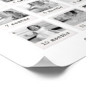 初年度のポスターブラック&ホワイト ポスター (角)