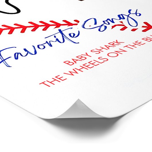 初年度の野球選手 ポスター (角)