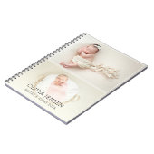 初年度2枚写真第1回誕生日記念 ノートブック (左側)