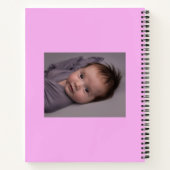 初年度2022年切り出しモダンベビーフォトピンク ノートブック (裏面)