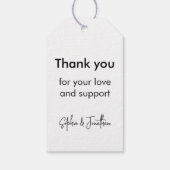 初年度2023年切り出しモダンベビー写真白 ギフトタグ (裏面)