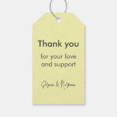 初年度2023年切り出しモダンベビー写真黄 ギフトタグ (裏面)