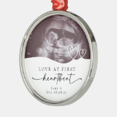 初心妊娠の記念に愛 メタルオーナメント (左)