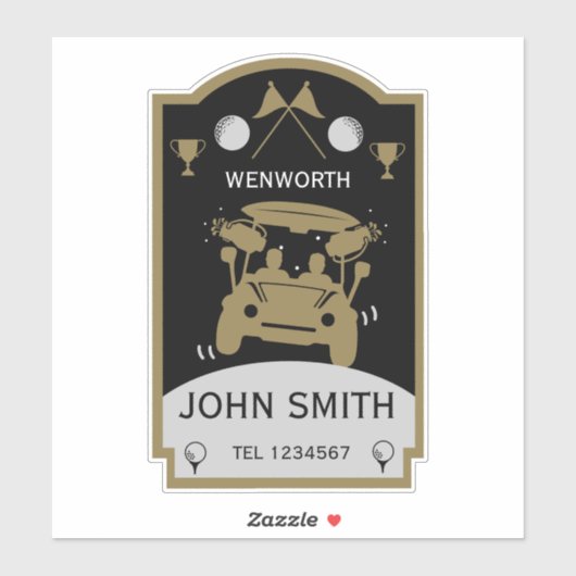 初心者おもしろい向けゴルフギフト シール (シート)