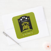 初心者おもしろい向けゴルフギフト スクエアシール (封筒)