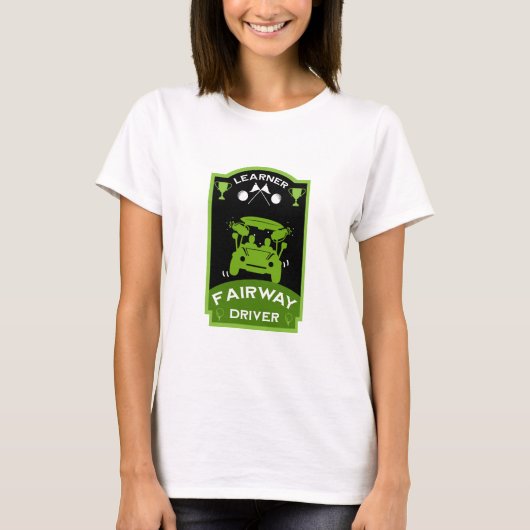 初心者おもしろい向けゴルフギフト Tシャツ (正面)