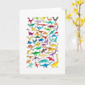 「初心者のための恐竜」のメッセージカード カード (黄色い花)